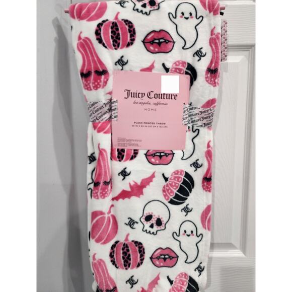 Rare VHTF Juicy Couture Home Y2K Halloween Soft Plush Throw Blanket NWT - Picture 1 of 3